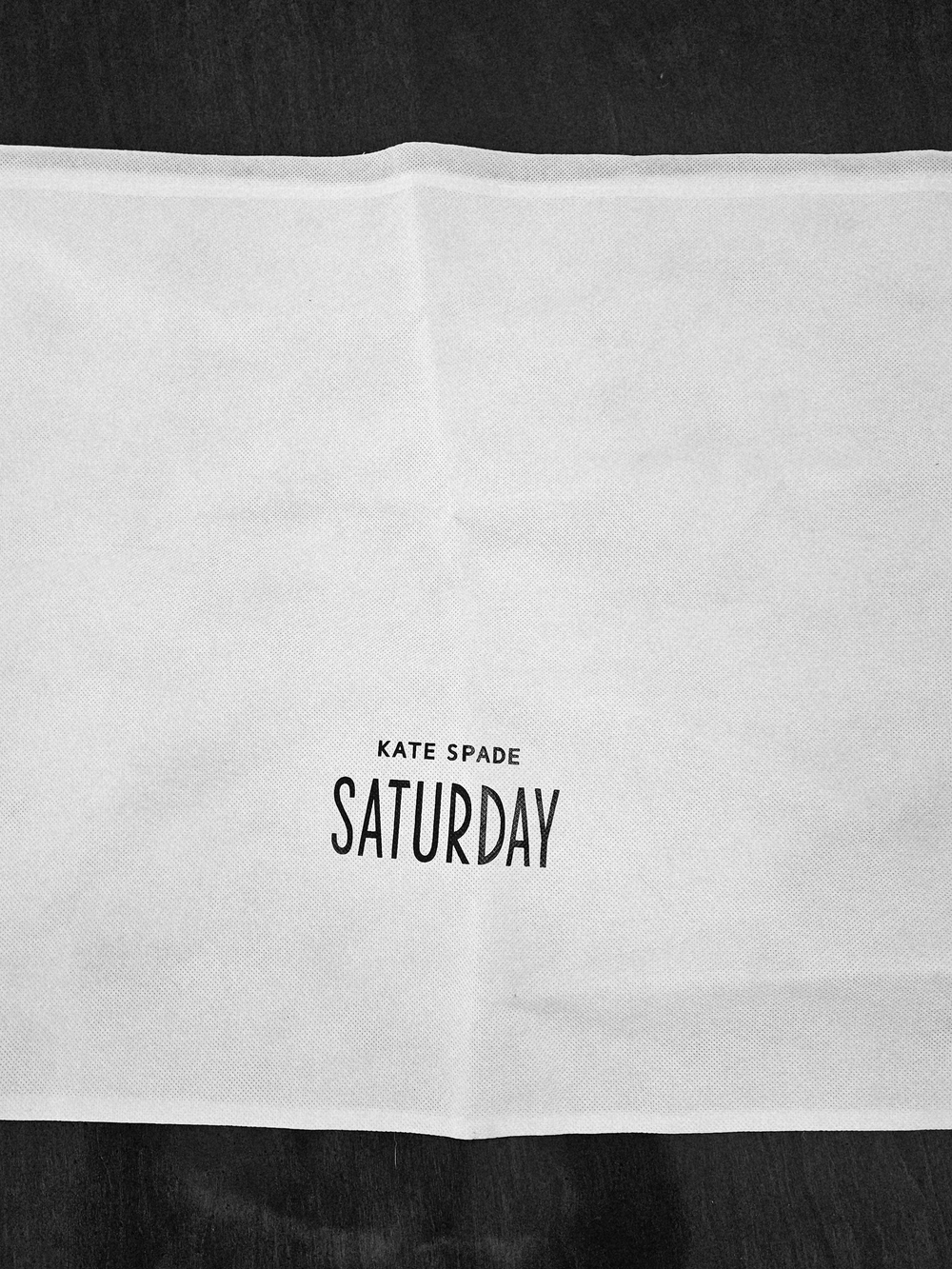 kate spade White Canvas SATURDAY Dustbag. New